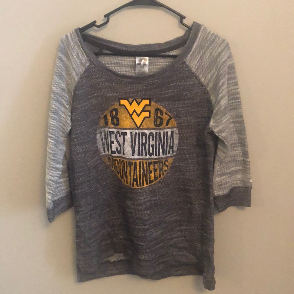 WVU 3/4 sleeve sweater